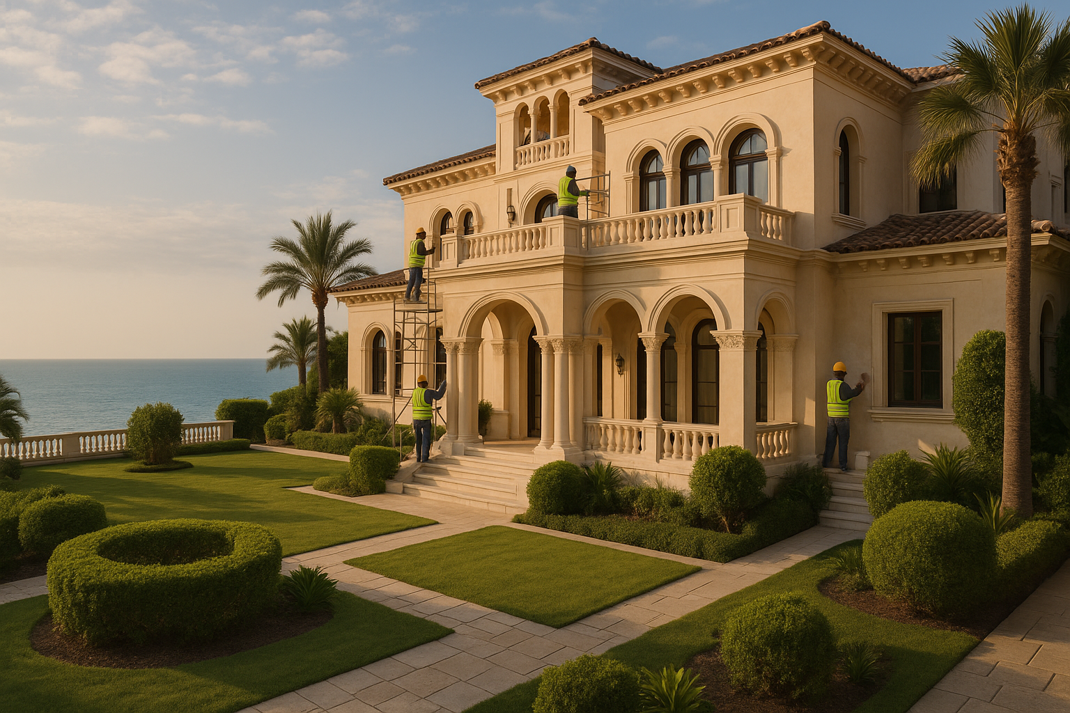 ترميم فلل وقصور في جدة باستخدام أحدث تقنيات الإصلاح والتشطيب لإعادة المباني إلى حالتها الأصلية مع تحسين الجودة والمظهر العام.