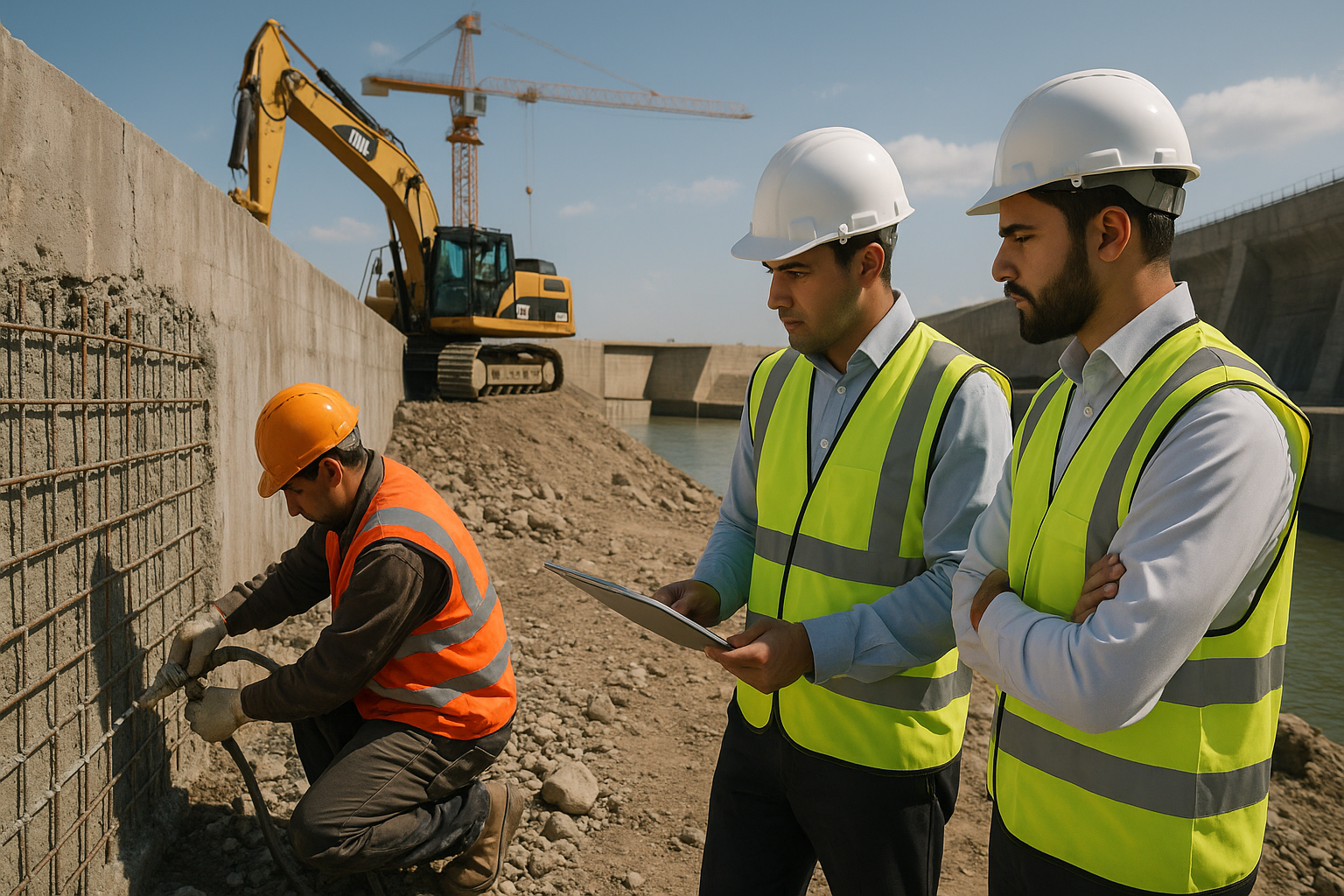 تدعيم الخرسانة وحقن السدود والكباري باستخدام تقنيات حديثة لمعالجة الشروخ وتقوية الهياكل الخرسانية